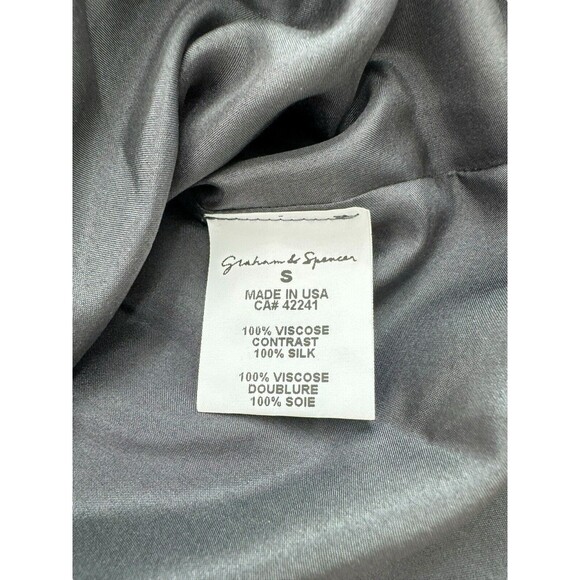 Graham & Spencer Women's Sz Small Gray Lined Knee Length Sheath Dress Si… - Picture 7 of 11